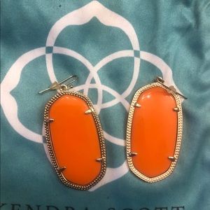 Orange with Gold Kendra Scott Earrings